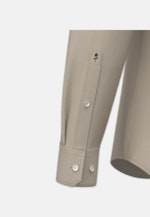 Regular Flannel shirt Uni in Beige |  Seidensticker Onlineshop