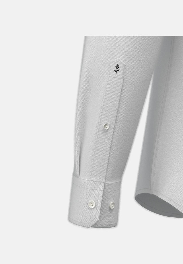 Regular Flanellhemd Uni in Grau |  Seidensticker Onlineshop