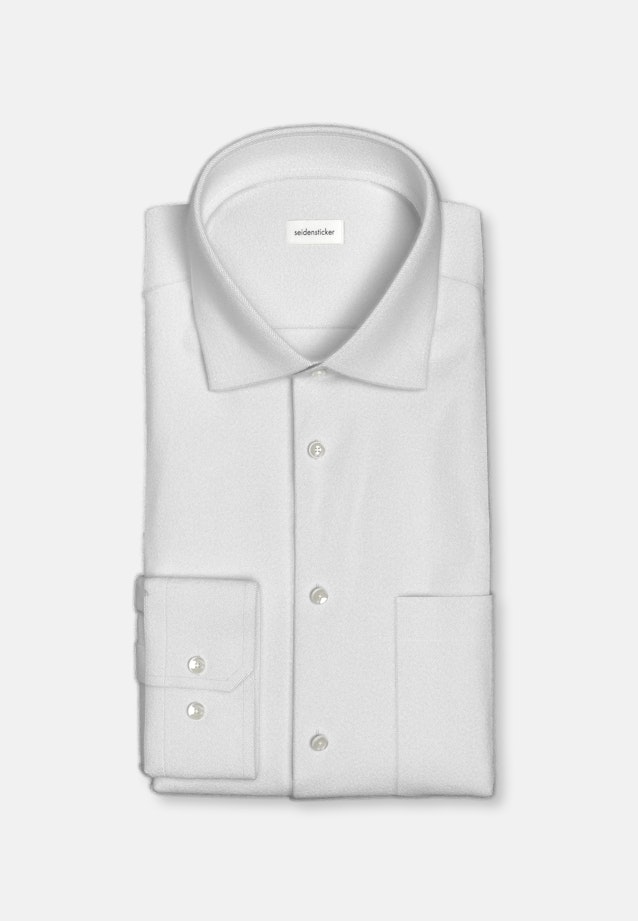 Regular Flanellhemd Uni in Grau |  Seidensticker Onlineshop