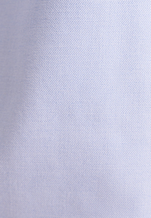 Regular Chemise en flanelle Uni in Bleu Moyen |  Seidensticker Onlineshop