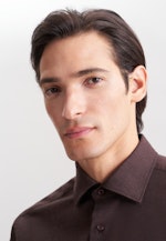 Regular Flanellhemd Uni in Braun |  Seidensticker Onlineshop