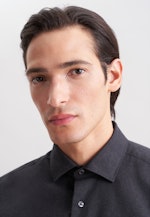 Regular Chemise en flanelle Uni in Gris |  Seidensticker Onlineshop