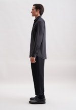 Regular Flanellhemd Uni in Grau |  Seidensticker Onlineshop