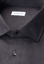 Regular Flanellhemd Uni in Grau |  Seidensticker Onlineshop