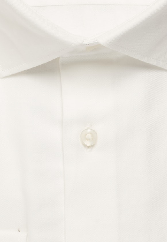 Slim Flanellhemd Uni in Weiß |  Seidensticker Onlineshop