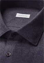 Slim Flanellhemd Uni in Dunkelblau |  Seidensticker Onlineshop