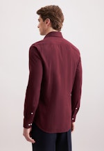 Slim Flanellhemd Uni in Rot |  Seidensticker Onlineshop