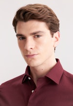 Slim Flanellhemd Uni in Rot |  Seidensticker Onlineshop