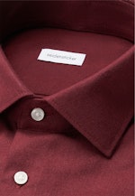 Slim Flanellhemd Uni in Rot |  Seidensticker Onlineshop