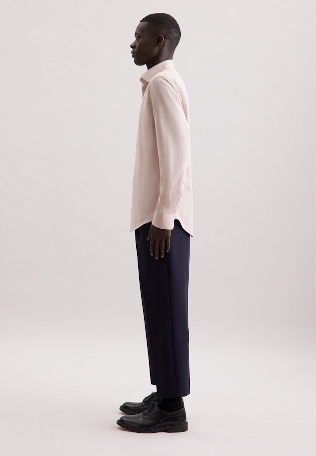 Slim Flanellhemd Flanell in Beige |  Seidensticker Onlineshop