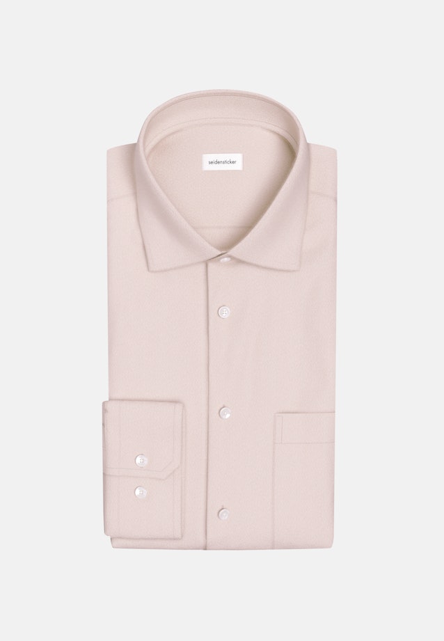 Slim Flanellhemd Flanell in Beige |  Seidensticker Onlineshop