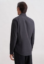 Slim Flanellhemd Uni in Grau |  Seidensticker Onlineshop