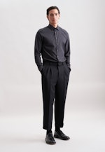 Slim Flanellhemd Uni in Grau |  Seidensticker Onlineshop