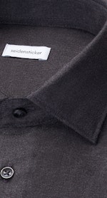 Slim Flanellhemd Uni in Grau |  Seidensticker Onlineshop
