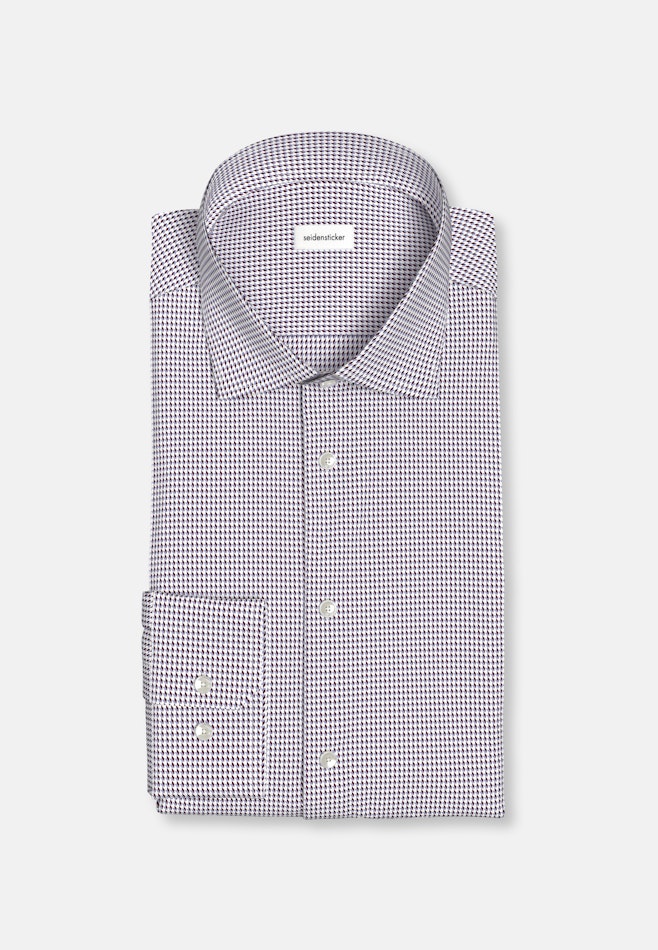 Comfort Chemise d'affaires Pepita dans Rouge | Boutique en ligne Seidensticker