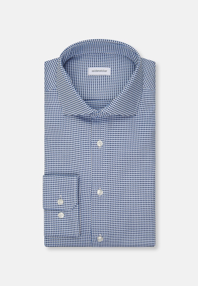 Comfort Business Hemd Pepita in Dunkelblau |  Seidensticker Onlineshop