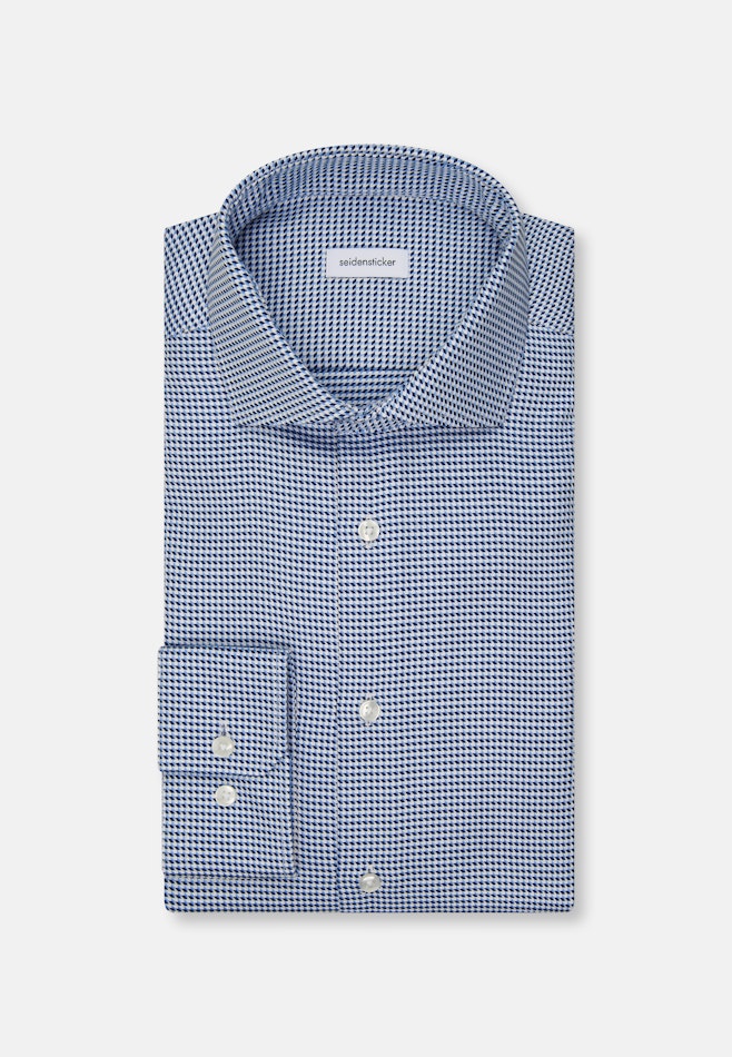 Comfort Chemise d'affaires Pepita dans Bleu Foncé | Boutique en ligne Seidensticker