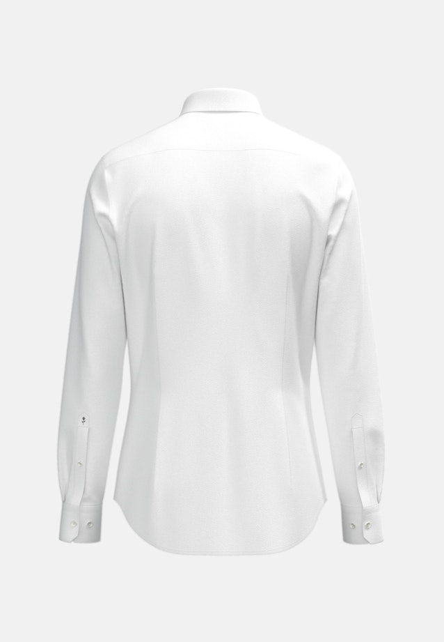 Shaped Flanellhemd Uni in Weiß |  Seidensticker Onlineshop