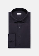 Shaped Flanellhemd Uni in Dunkelblau |  Seidensticker Onlineshop