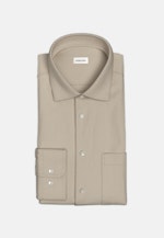 Shaped Flanellhemd Flanell in Beige |  Seidensticker Onlineshop