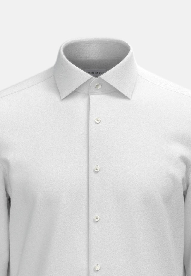 Shaped Chemise en flanelle Uni in Gris |  Seidensticker Onlineshop