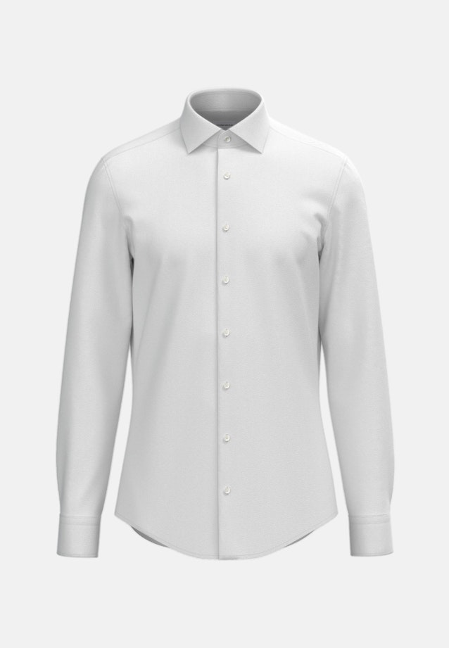 Shaped Chemise en flanelle Uni in Gris |  Seidensticker Onlineshop