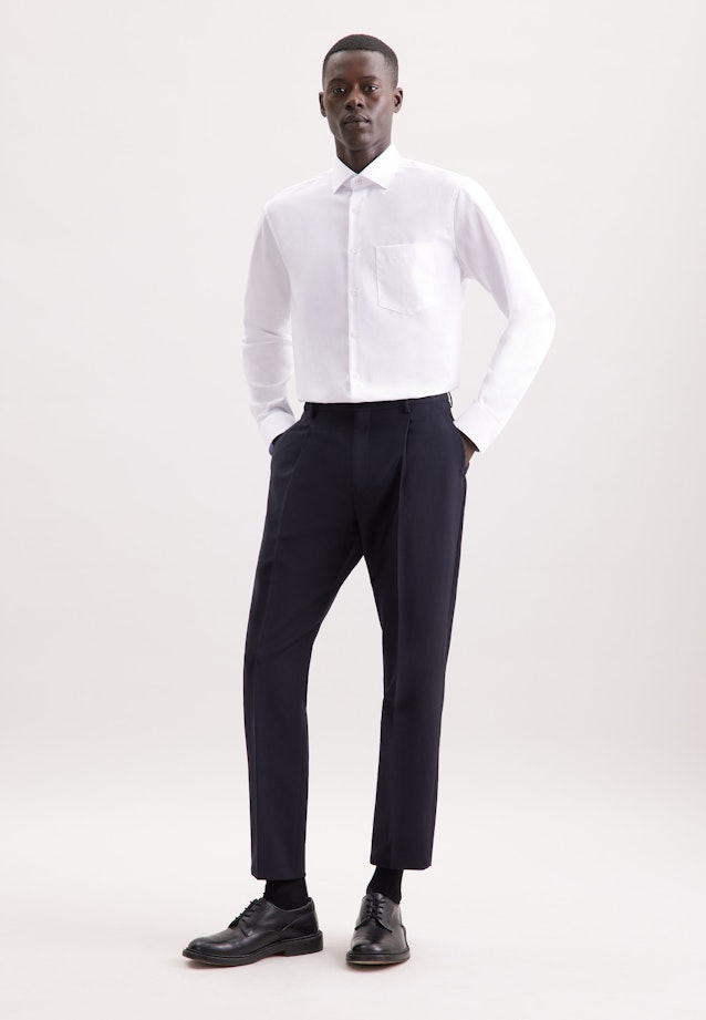 Regular Business shirt Uni in Weiß |  Seidensticker Onlineshop