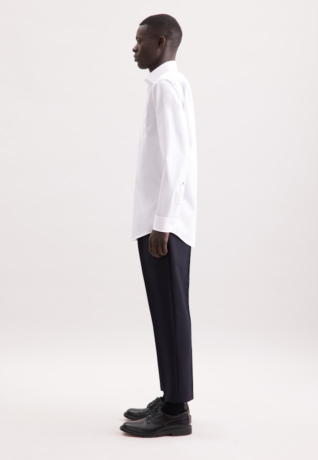 Regular Business shirt Uni in Weiß |  Seidensticker Onlineshop