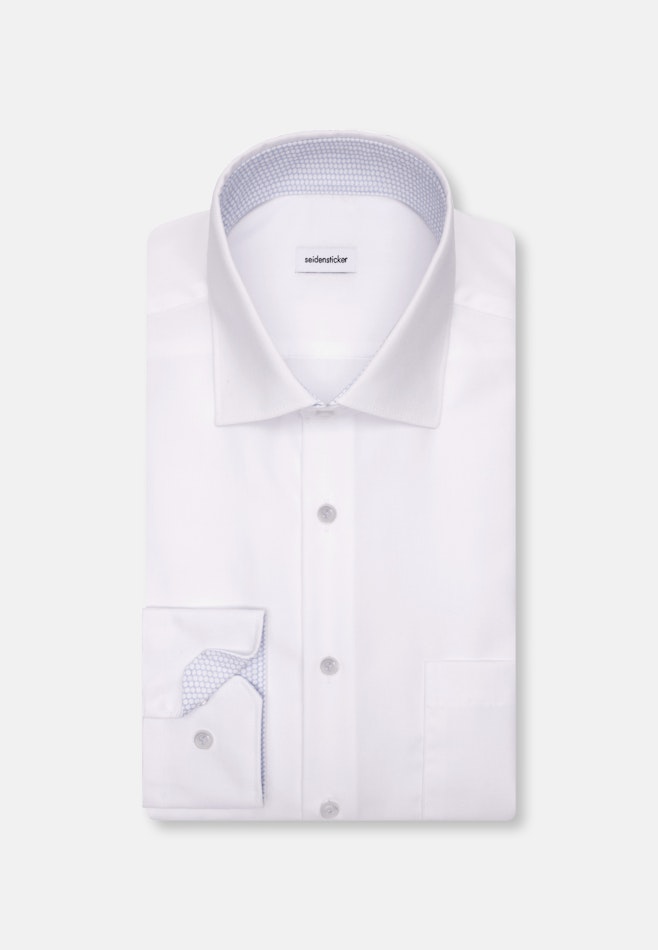 Regular Chemise d'affaires Uni dans Blanc | Boutique en ligne Seidensticker