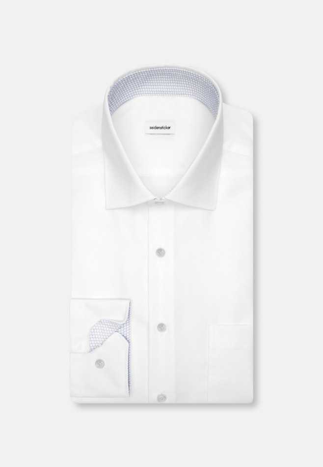 Regular Business shirt Uni in Weiß | Seidensticker online shop