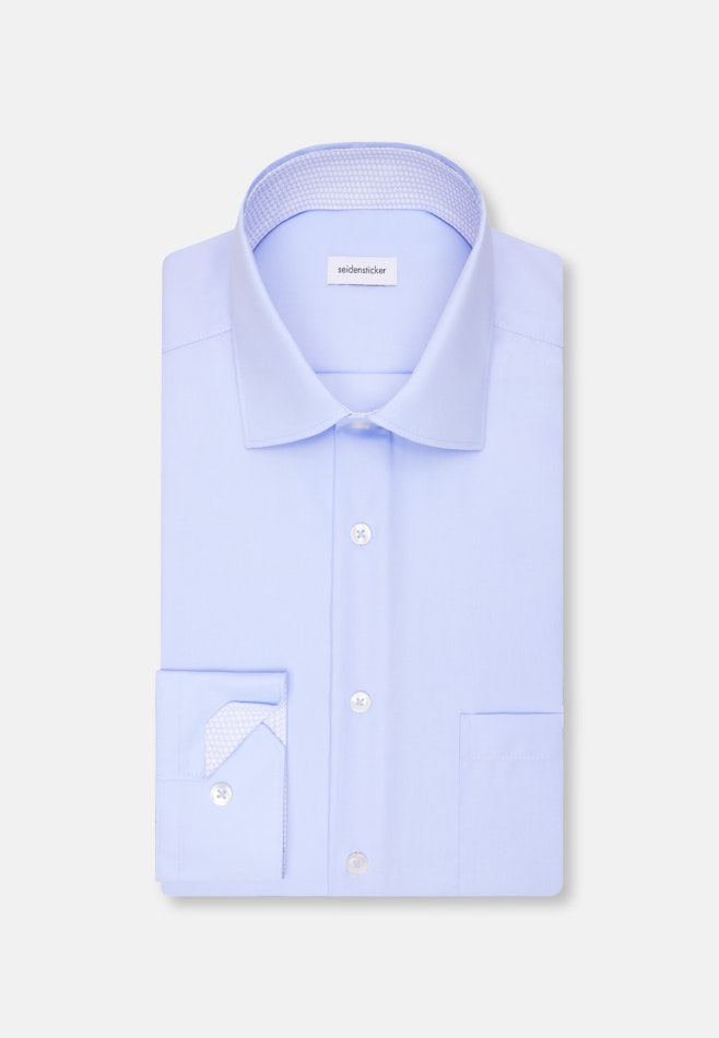 Regular Chemise d'affaires Uni dans Bleu Clair | Boutique en ligne Seidensticker