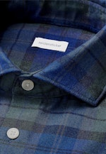 Regular Flanellhemd Karo in Dunkelblau |  Seidensticker Onlineshop