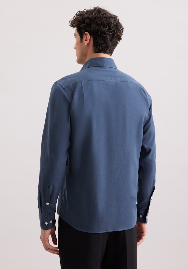 Regular Flanellhemd Pepita in Dunkelblau | Seidensticker Onlineshop