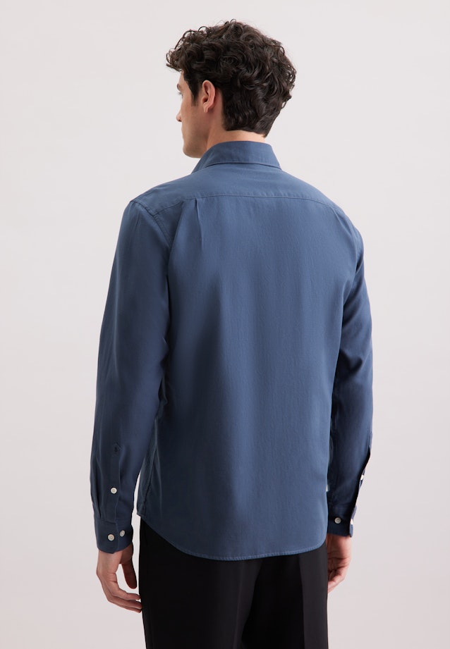 Regular Flanellhemd Pepita in Dunkelblau |  Seidensticker Onlineshop