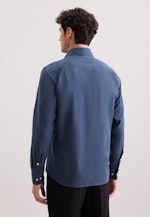 Regular Flanellhemd Pepita in Dunkelblau |  Seidensticker Onlineshop