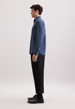 Regular Flanellhemd Pepita in Dunkelblau |  Seidensticker Onlineshop