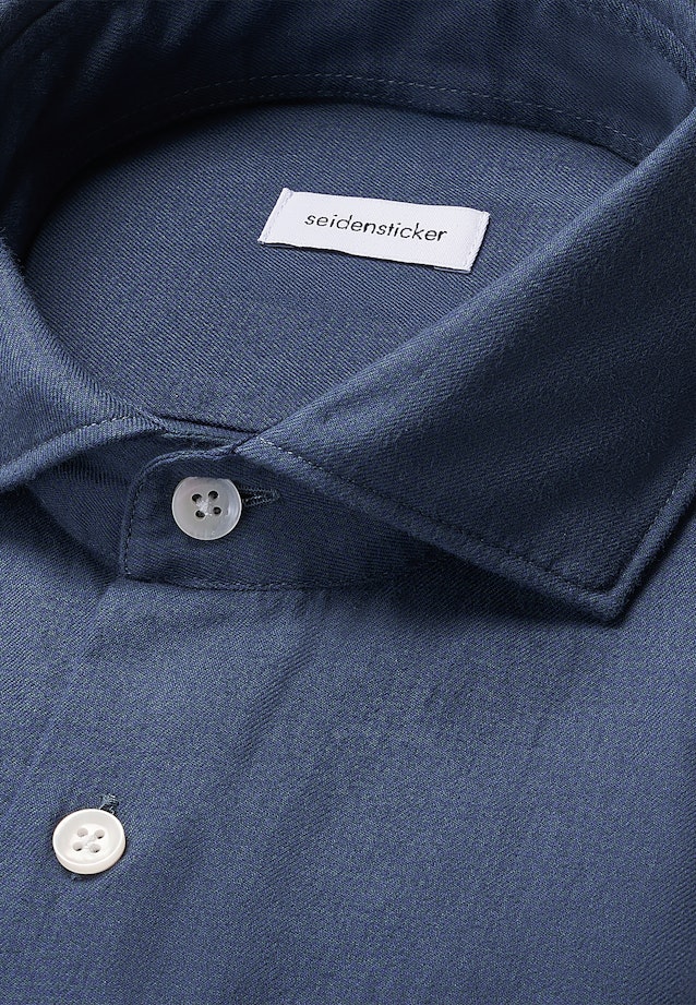 Regular Flanellhemd Pepita in Dunkelblau |  Seidensticker Onlineshop