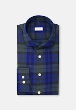 Slim Flanellhemd Karo in Dunkelblau |  Seidensticker Onlineshop