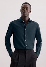 Slim Flanellhemd Pepita in Dunkelblau |  Seidensticker Onlineshop