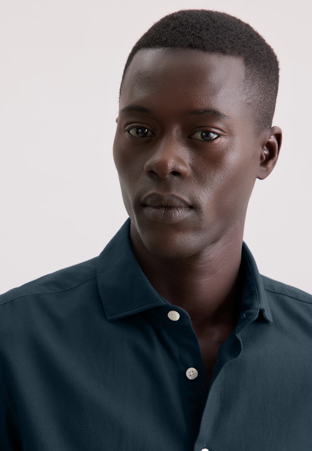 Slim Flanellhemd Pepita in Dunkelblau |  Seidensticker Onlineshop