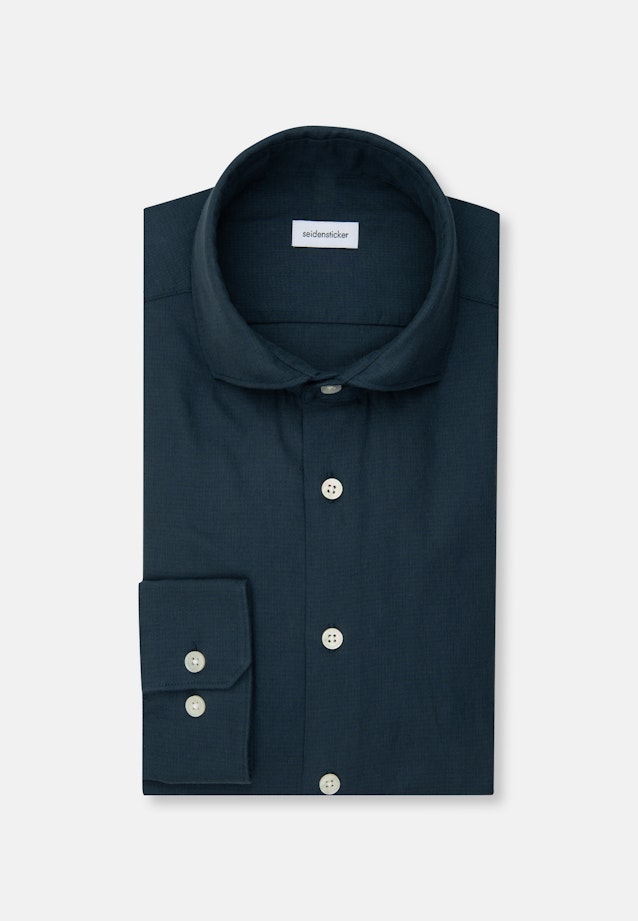 Slim Flanellhemd Pepita in Dunkelblau |  Seidensticker Onlineshop