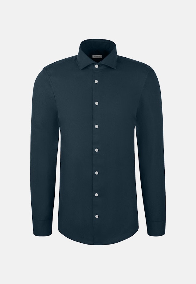 Slim Flanellhemd Pepita in Dunkelblau |  Seidensticker Onlineshop