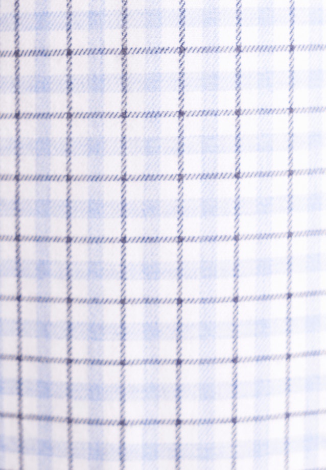 Regular Flanellhemd Karo in Mittelblau |  Seidensticker Onlineshop