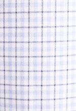 Regular Flanellhemd Karo in Mittelblau |  Seidensticker Onlineshop