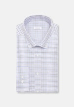 Regular Chemise en flanelle carreaux in Bleu Moyen |  Seidensticker Onlineshop