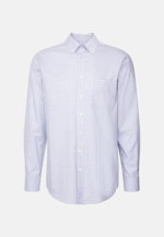 Regular Flanellhemd Karo in Mittelblau |  Seidensticker Onlineshop