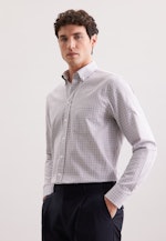 Regular Flanellhemd Karo in Grau |  Seidensticker Onlineshop