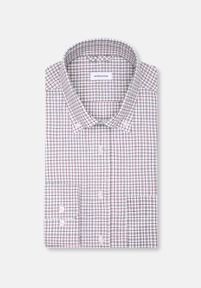 Regular Chemise en flanelle carreaux dans Gris | Boutique en ligne Seidensticker