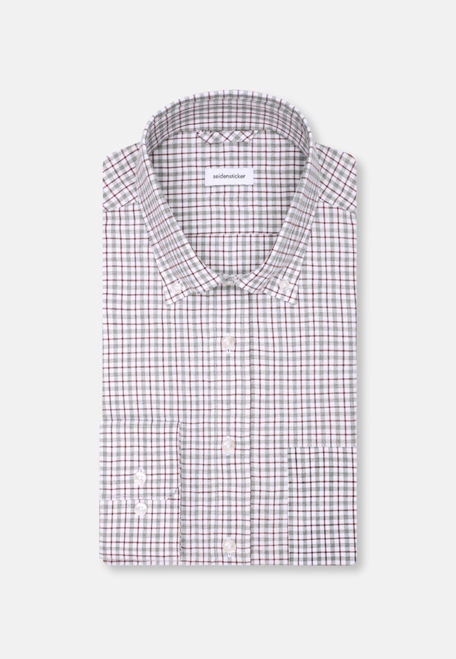 Regular Flannel shirt Check in Grey | Seidensticker online shop