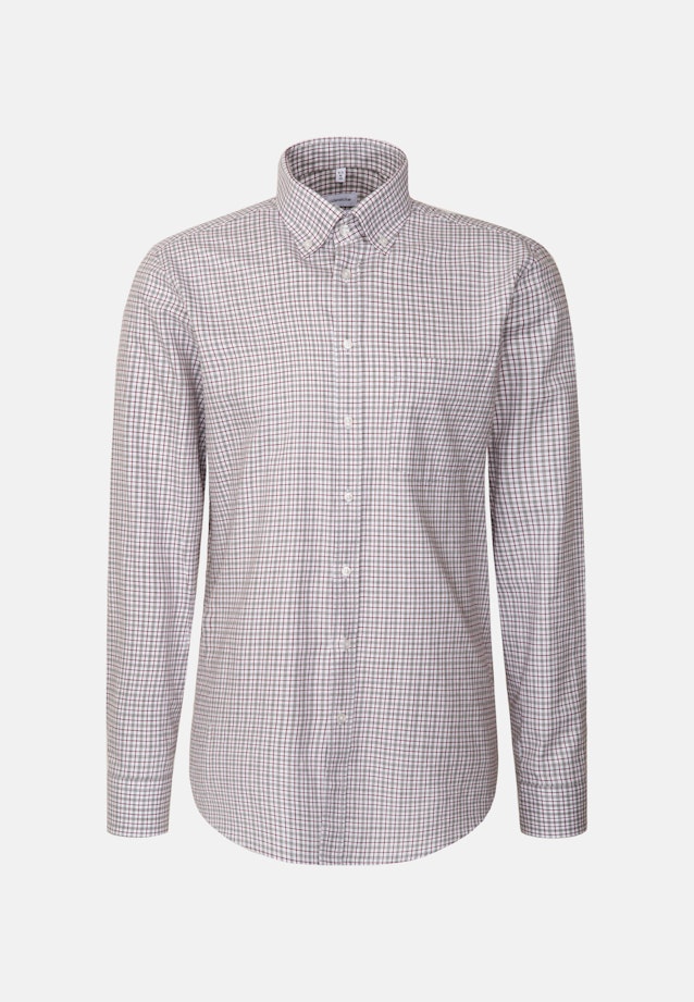 Regular Flanellhemd Karo in Grau |  Seidensticker Onlineshop